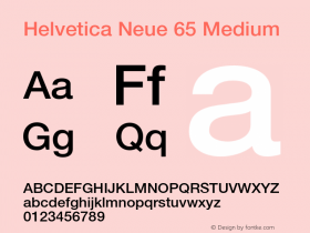 Helvetica Neue 65