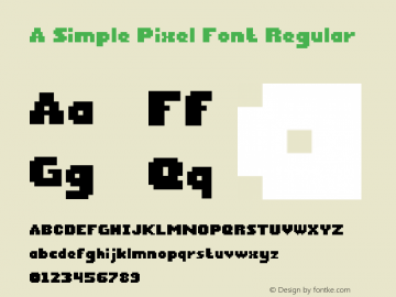 A Simple Pixel Font