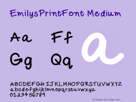 EmilysPrintFont