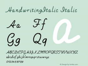 HandwritingItalic