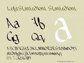 LeftSlantedFont