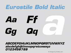 Eurostile Bold