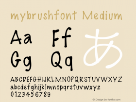 mybrushfont