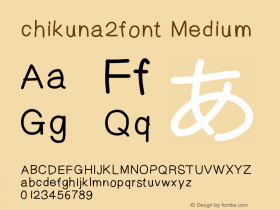 chikuna2font