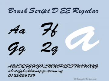 Brush Script D EE