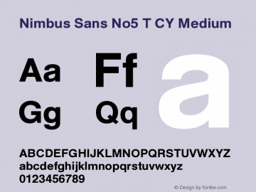 Nimbus Sans No5 T CY