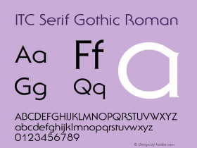 ITC Serif Gothic