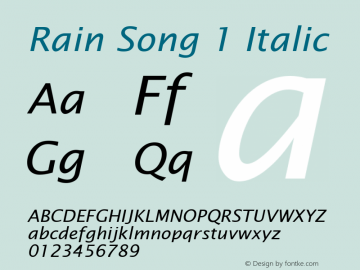 Rain Song 1