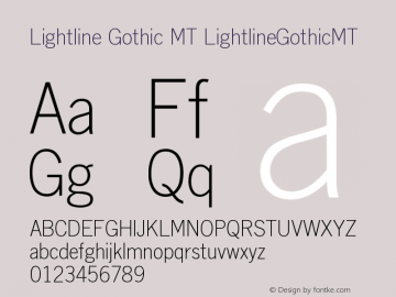 Lightline Gothic MT