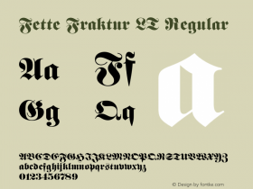 Fette Fraktur LT