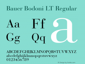 Bauer Bodoni LT