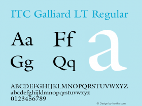 ITC Galliard LT