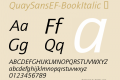 QuaySansEF-BookItalic