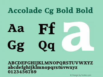 Accolade Cg Bold