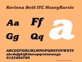 Korinna Bold ITC