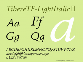 TibereTF-LightItalic