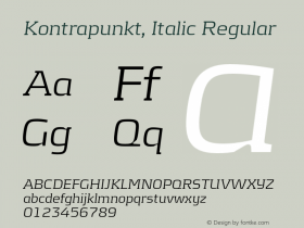 Kontrapunkt, Italic