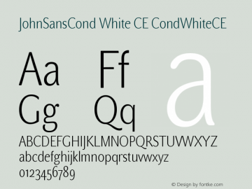 JohnSansCond White CE