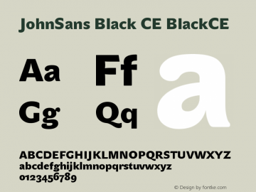 JohnSans Black CE