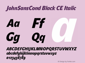 JohnSansCond Black CE