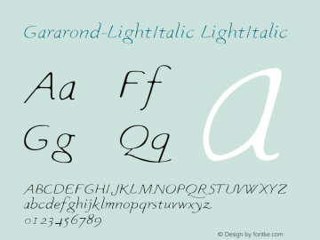 Gararond-LightItalic