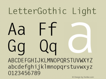 LetterGothic