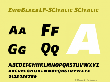 ZwoBlackLF-SCItalic