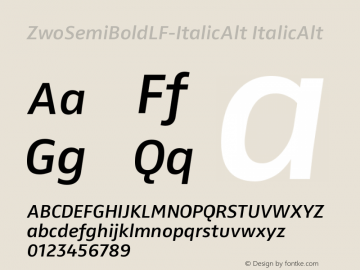 ZwoSemiBoldLF-ItalicAlt