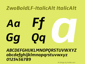 ZwoBoldLF-ItalicAlt
