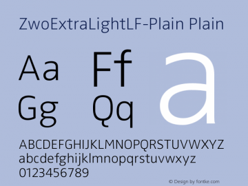 ZwoExtraLightLF-Plain