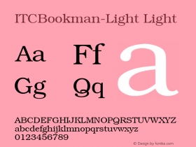 ITCBookman-Light