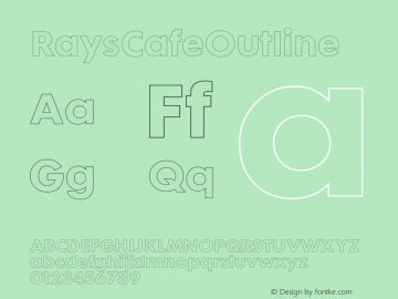 RaysCafeOutline