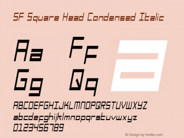 SF Square Head Condensed