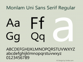 Monlam Uni Sans Serif