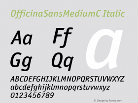 OfficinaSansMediumC