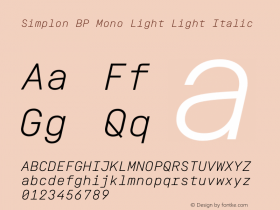 Simplon BP Mono Light
