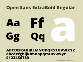 Open Sans Extrabold