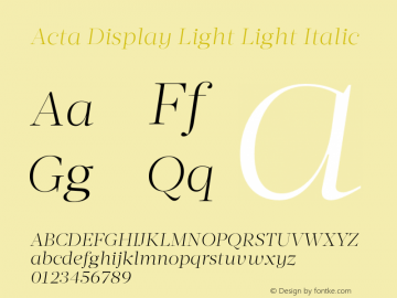 Acta Display Light