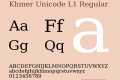 Khmer Unicode L1