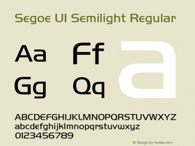 Segoe UI Semilight
