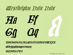 Westdelphia Italic