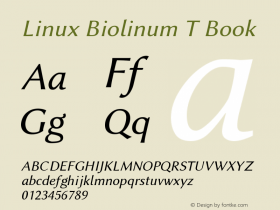 Linux Biolinum T