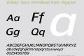 Gelder Sans DemiBold Italic