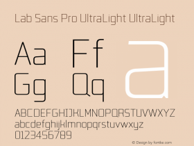 Lab Sans Pro UltraLight