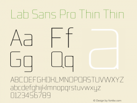 Lab Sans Pro Thin