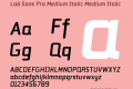 Lab Sans Pro Medium Italic