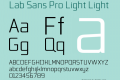 Lab Sans Pro Light