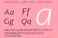 Petala Pro Light Italic