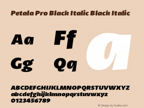 Petala Pro Black Italic
