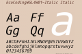 EcoCodingWGL4-Italic